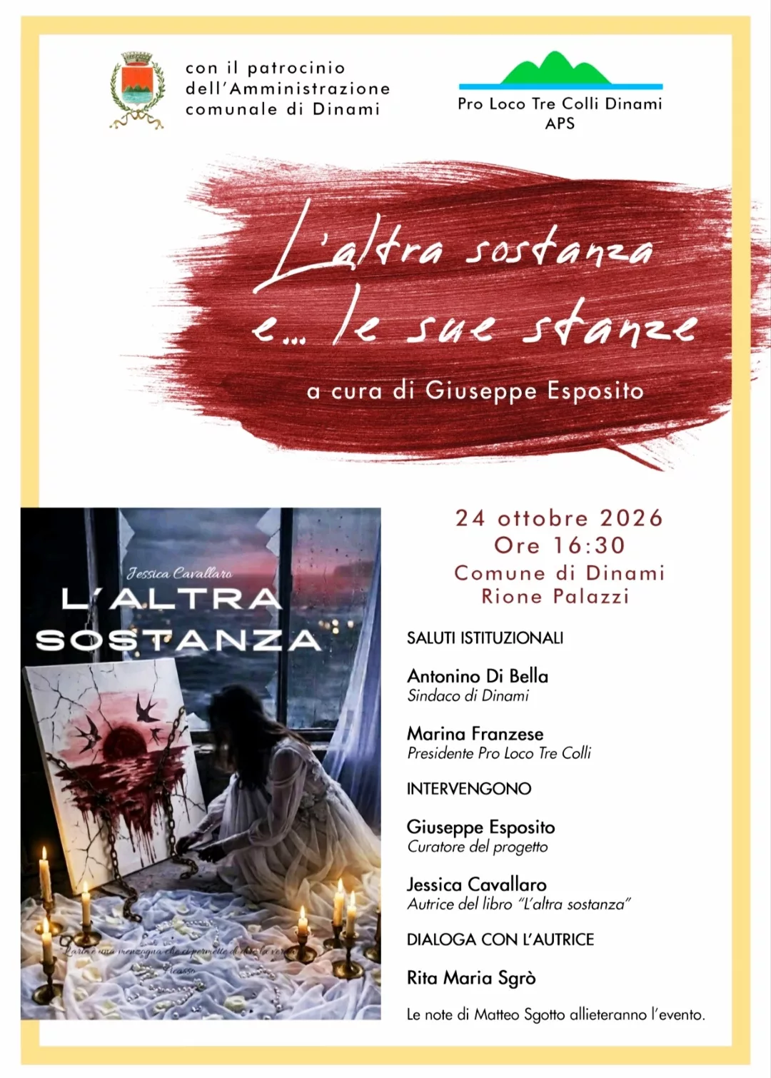 A Dinami la presentazione del libro di Jessica Cavallaro: un viaggio nelle fragilità della mente